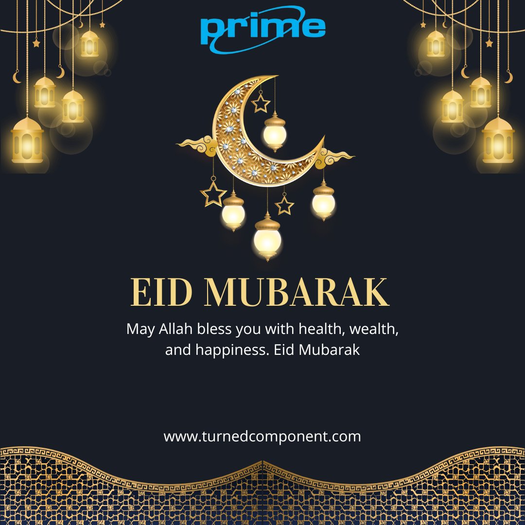 Primeindco's tweet photo. Eid Mubarak! 🌙✨
May this beautiful occasion fill your life with happiness, peace, and prosperity. Let’s celebrate the spirit of togetherness, gratitude, and endless blessings.

#EidMubarak #Eid2026 #Blessings #PeaceAndLove #FestivalOfJoy #Gratitude #Togetherness #CelebrateEid https://t.co/tnWNm35OPM