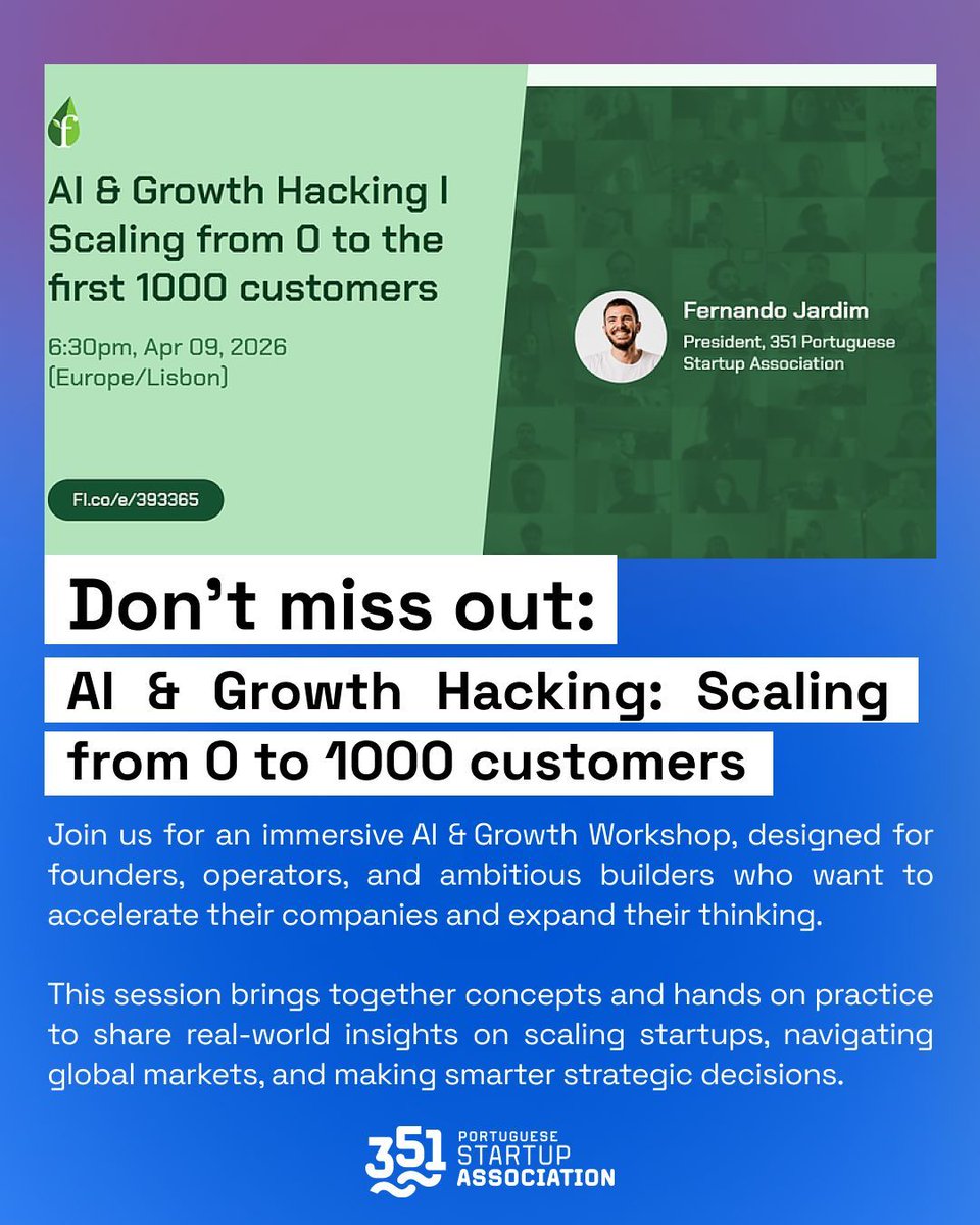 351 Portuguese Startup Association tweet media