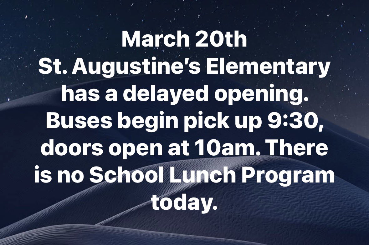 St. Augustine's tweet media