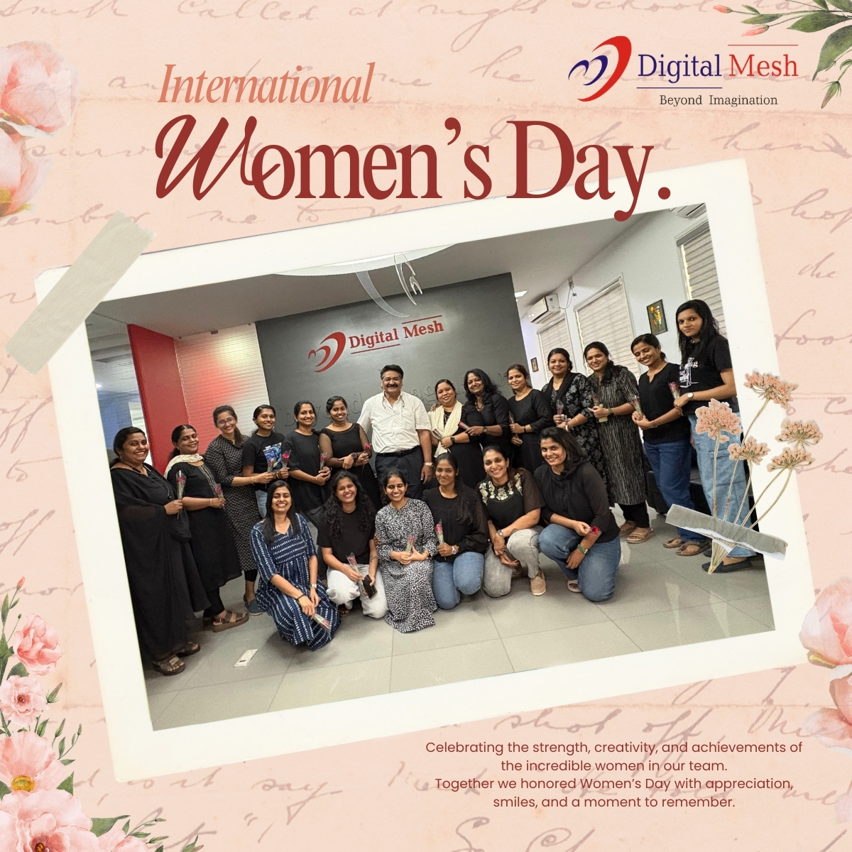 DigitalMesh1999's tweet photo. Celebrating the women who inspire, lead, and make a difference every day.
Thank you for the strength, creativity, and positivity you bring to our workplace. 💐 https://t.co/cVCT8RbPrn