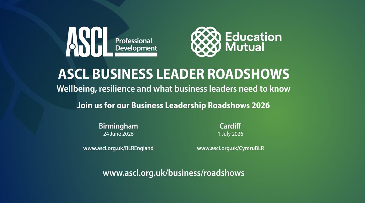 EducationMutual's tweet photo. The Business Leader Roadshows are back for 2026!

Choose your adventure:
📍 Birmingham – 24th June
📍 Cardiff – 1st July 

Tickets: https://t.co/a4D5xuzyOY https://t.co/YbhWwD9mZx