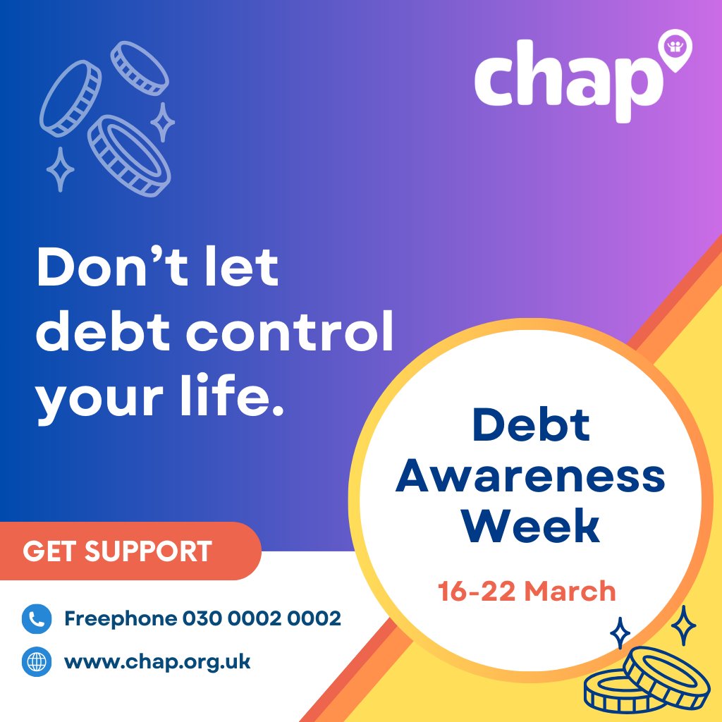 CHAP_advice's tweet photo. When debt starts to take over, it can feel hard to see a way out - but debt is a situation that can be managed. With the right guidance and support, it’s possible to regain control and work towards a more stable and secure future.

#DebtAwarenessWeek https://t.co/1283vfaNaT