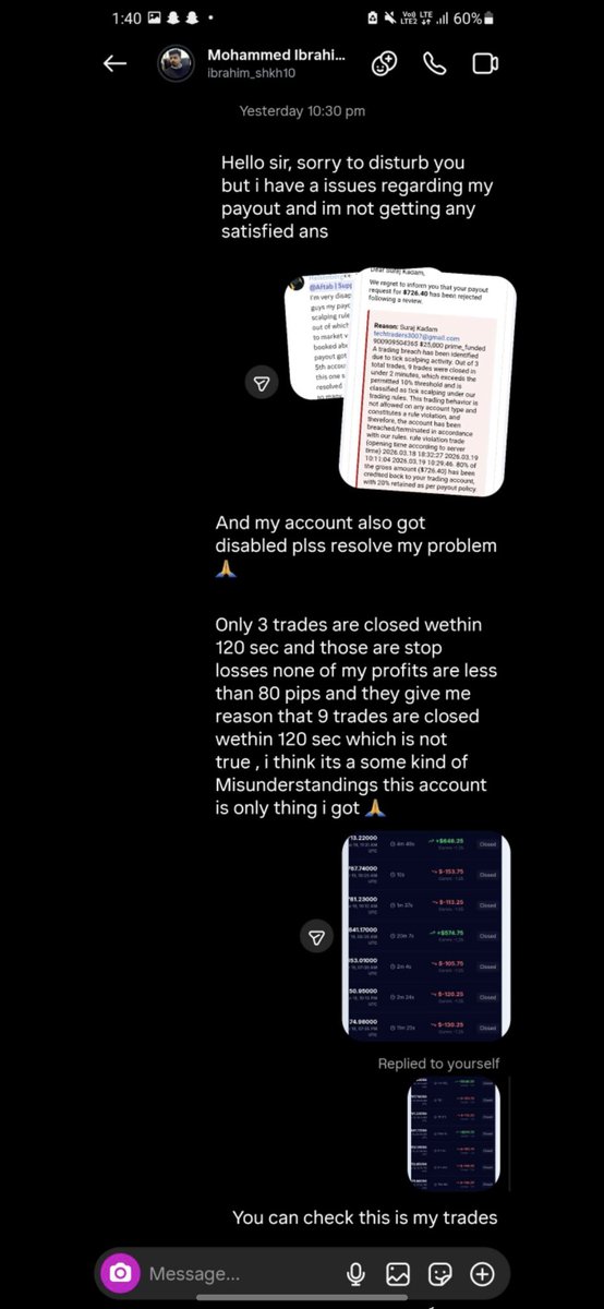 Forexmarverick's tweet photo. @SharkFundedfirm look into this trader matter 
He's payout should be released https://t.co/mAz3QZVxlI