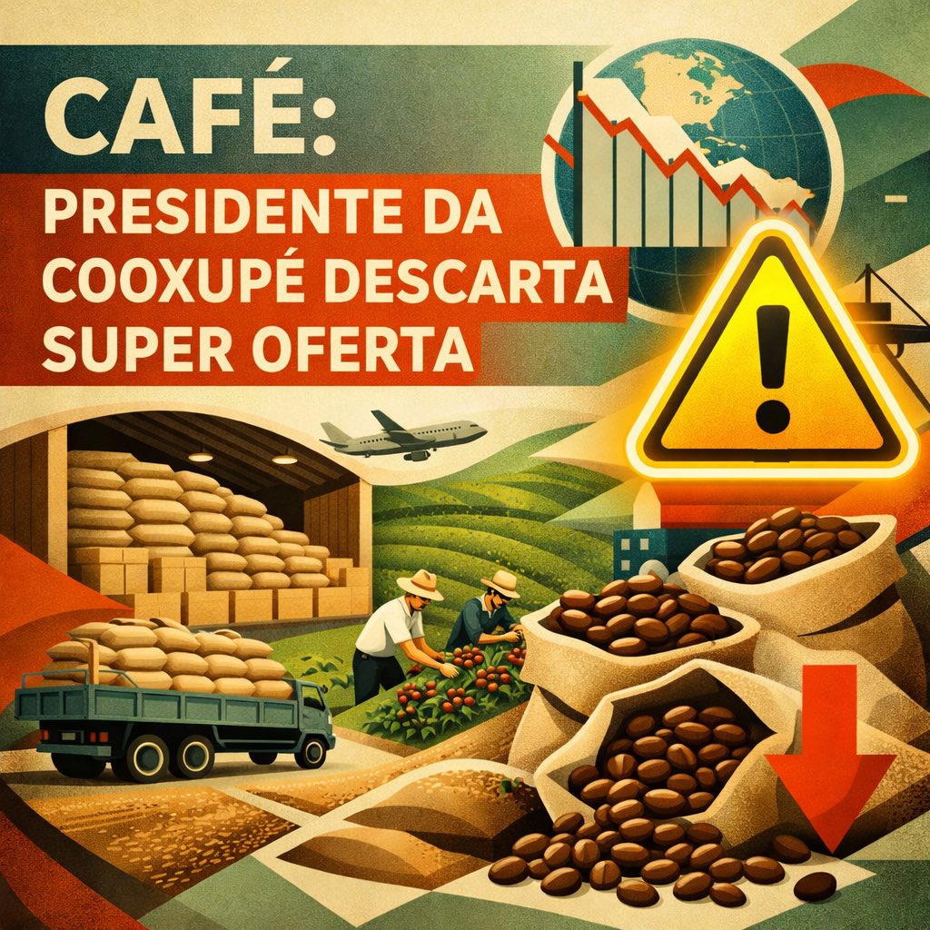 🟥⭕☕⭕🟥   CAFÉ: Presidente da Cooxupé descarta super oferta tinyurl.com/ww66nj6s