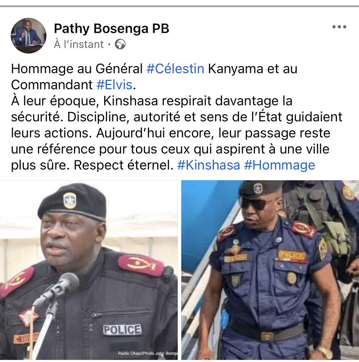 Pathy_bosenga's tweet photo. À leur époque, Kinshasa était plus encadrée, l’autorité de l’État se faisait respecter et l’insécurité était mieux contenue. Leur rigueur et leur leadership demeurent un modèle, 
Que ceux qui dirigent aujourd’hui. @IyendaOfficiel @AleshOfficiel @Tele_50 @TopCongo https://t.co/QSwFCztNgL