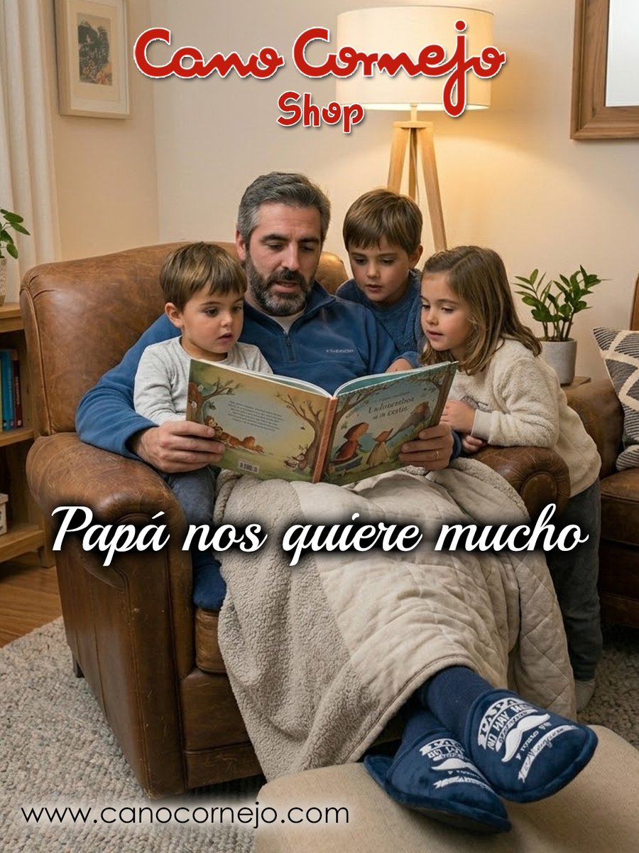 CanoCornejoShop's tweet photo. El mejor plan para el #DíaDelPadre: cuentos, risas y el descanso que se merece. ❤️📖👣

Regálale comodidad absoluta con nuestras zapatillas. ¡El abrazo que sus pies necesitan! 🥰

🎁 Consigue el regalo perfecto aquí: https://t.co/RDdTRPoaP0

#Papá #Familia #RegalosOriginales https://t.co/usgyNaR4ZR