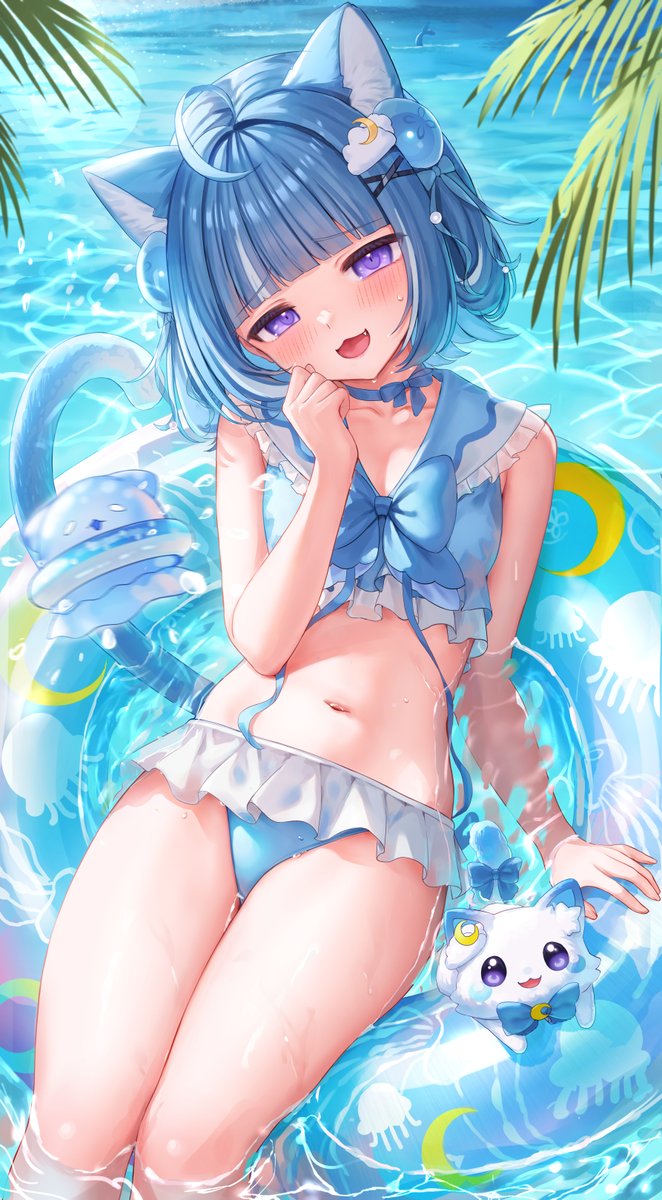 unyoge's tweet photo. 最近暖かくなってきた🌞🌊
 #ろあのお絵かき https://t.co/WbqbE41cB8