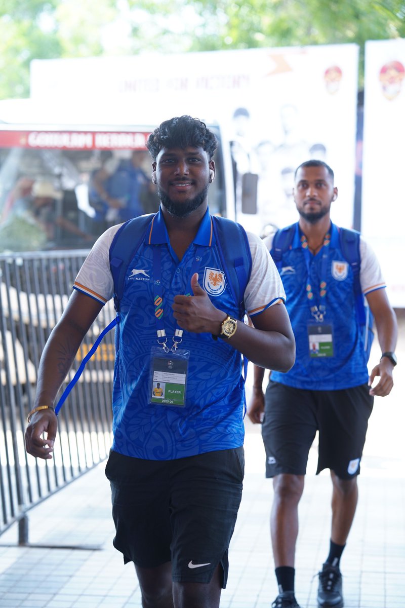demposcofficial's tweet photo. Touched down at Payyanad Stadium. Eyes locked on the first win. https://t.co/QI39m3kbsx