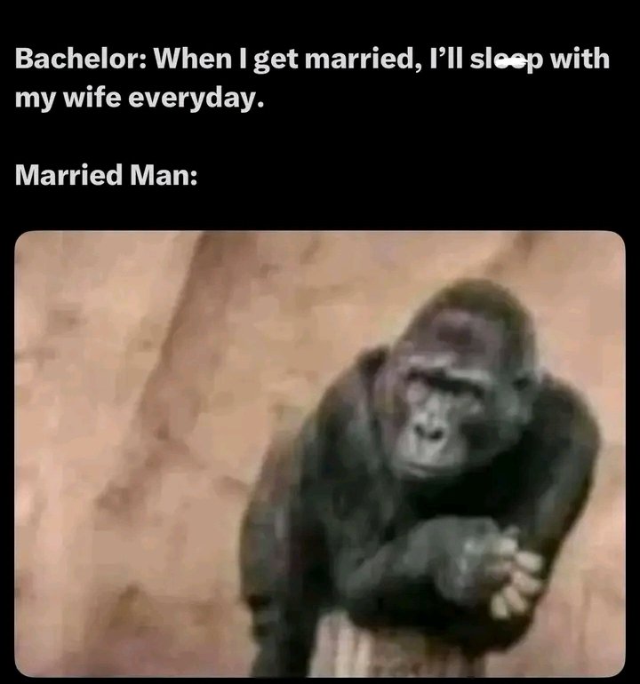 You won't understand until you're married 😂