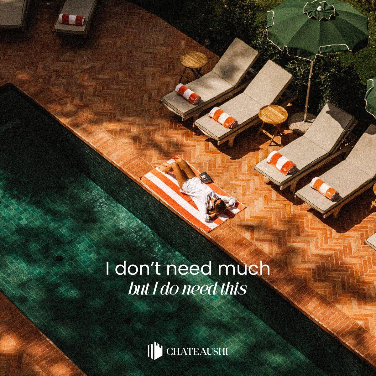 Chateaushi's tweet photo. Summer’s almost here. Can you hear the water calling?

Time to slow down, and sink into castle pool days with #Chateaushi. https://t.co/IqIvw5fQ8R