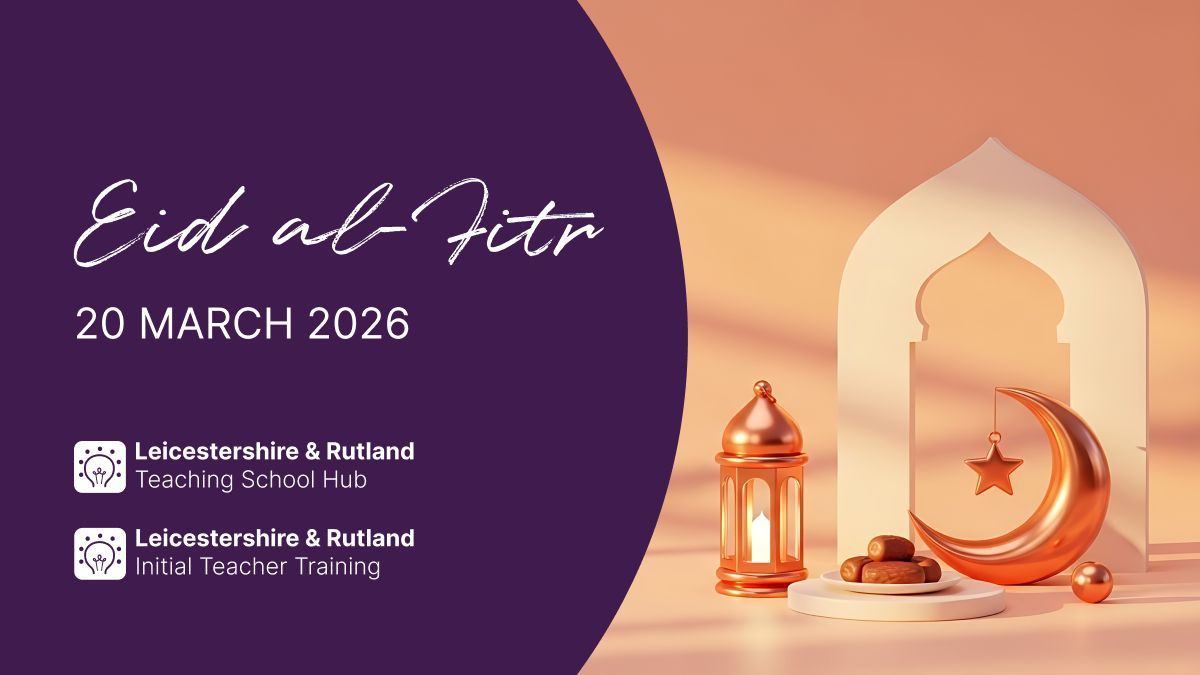 _LRITT's tweet photo. 🌙✨ Eid al‑Fitr Mubarak to everyone celebrating today.
Wishing you a day filled with peace, gratitude and connection as Ramadan comes to a close.
Eid Mubarak from all of us at Leicestershire &amp; Rutland Teaching School Hub and ITT. 🌟
#EidMubarak #EidAlFitr #Community #Education https://t.co/cYMdSXMgep