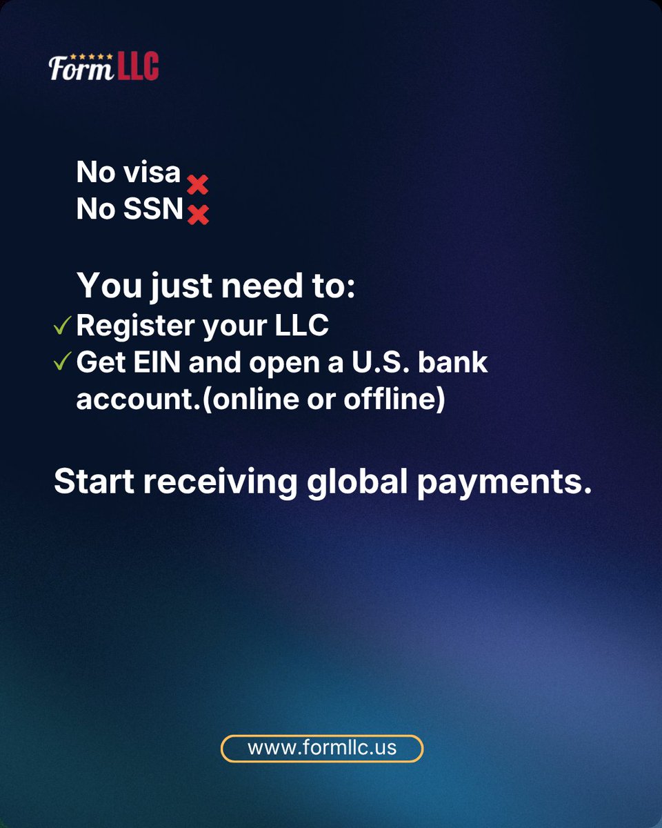 formllcus's tweet photo. This is how Non Us Residents are earning in dollars 🇺🇸💰

More Non us residents are working with US clients... — and no, you don’t need a visa, SSN, or to leave India.
#Formllc #Entrepreneur #EntrepreneurMindset #Dhurandhar2‌ను https://t.co/gaoTZMXDXE