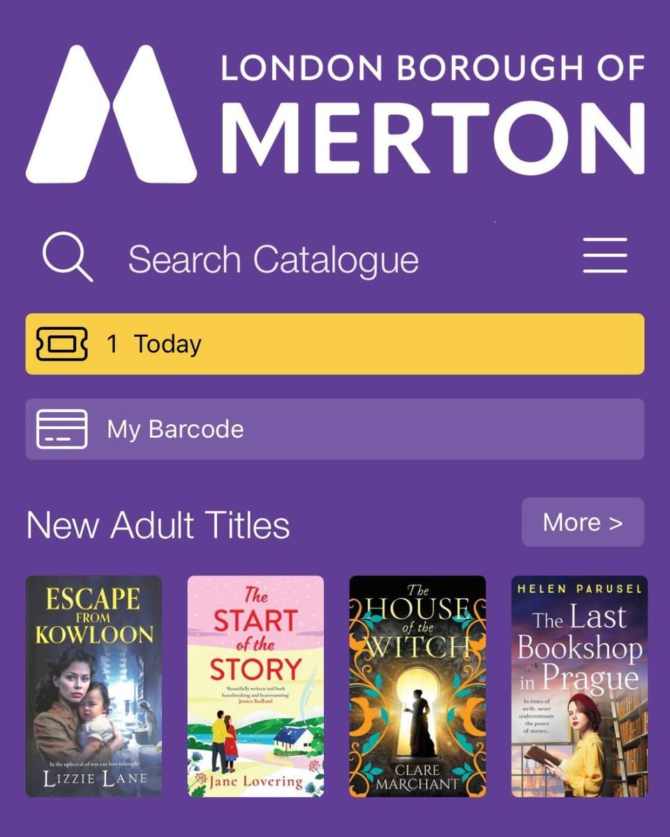 Merton Libraries tweet media