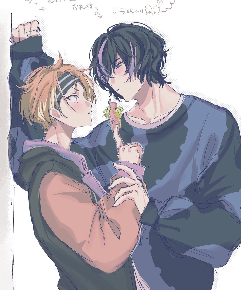 hito_TRIP's tweet photo. あの、うるちさんが、季あく描いてくれました。助けてください。 https://t.co/8SBAnoNHGq