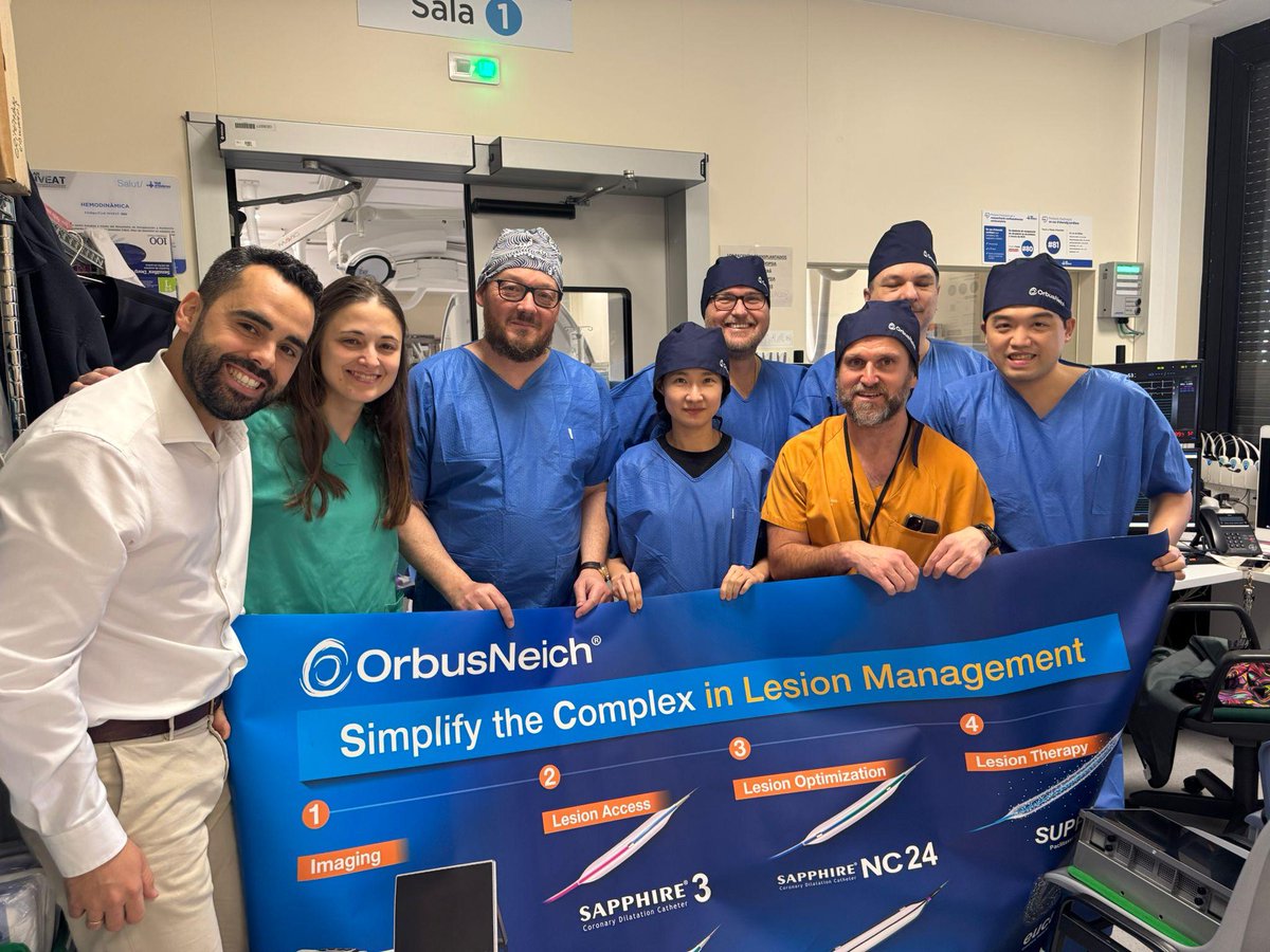 OrbusNeich's tweet image. #BarcelonaComplexPCIWeek recap🚀

Over 3 days in leading centers - including Hospital Clínic Barcelona, Universitari de Bellvitge &amp;amp; Universitari Vall d'Hebron - brought together experts to advance #ComplexPCI and #CTO techniques through live cases, hands-on learning.
#OrbusNeich