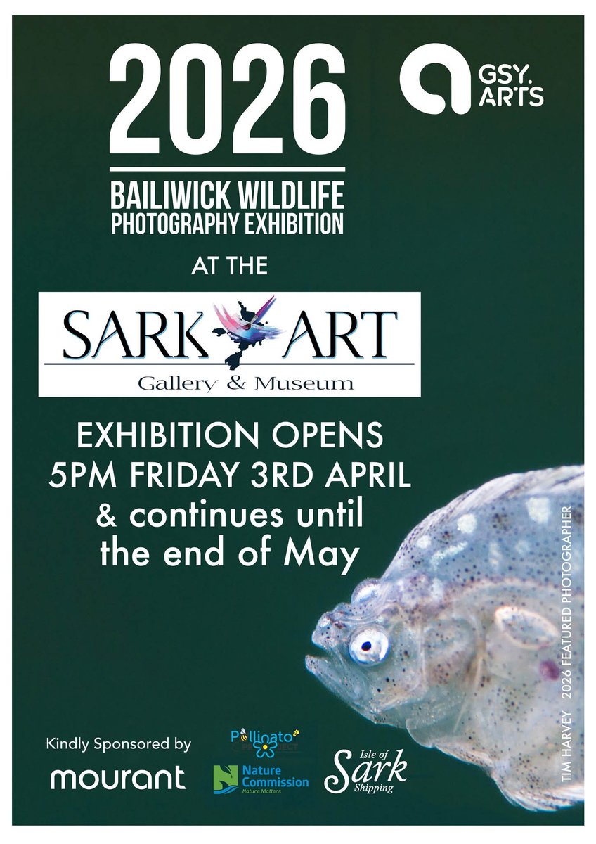 Sarkartgallery's tweet photo. Launching our 2026 exhibition season (alongside a new Sark stamp launch!) @Sark_Events @sark_stories @Brand_Sark https://t.co/z1rEWiSYyc