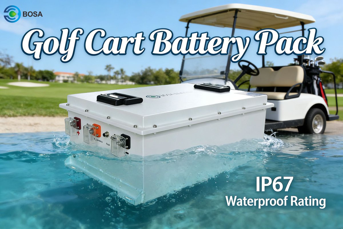 🌧️ Sometimes rain comes before finishing the last hole, the lithium battery must be reliable and waterproof. 
🛡️ Our golf cart-specific battery packs are of IP67 protection rating.
info@bosaenergy.cn
#golfcartbattery  #batterypack  #IP67 #batterysystem #bosaenergy