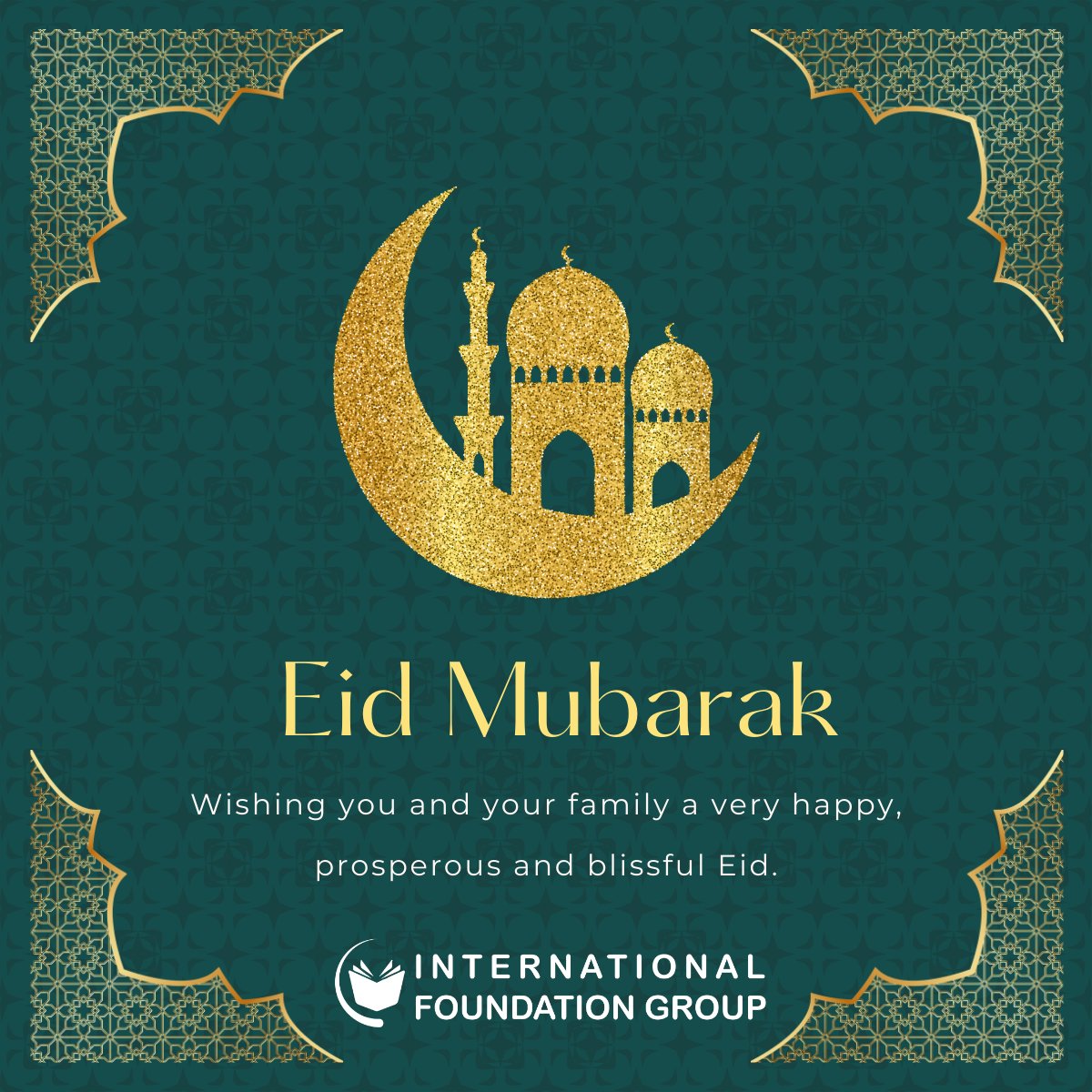 Eid Mubarak to all in our IFG community! 🌙

Wishing our students, staff and families a joyous and blessed Eid al-Fitr. 

May your day be filled with peace and happiness.

#EidMubarak