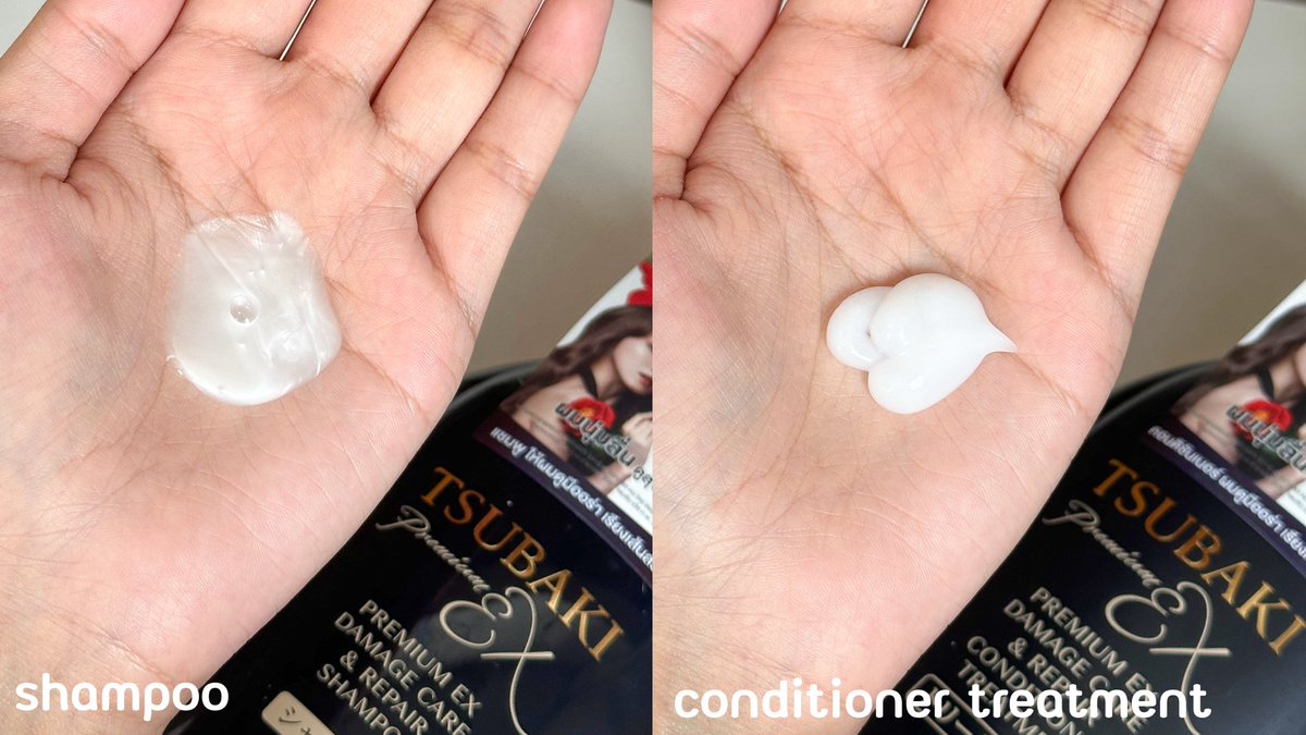 paniixreview's tweet photo. ไอเริ้ป #TSUBAKIThailand สูตร EX Damage Care ขวดสีดำคือบำรุงผมช็อตเสียแบบดีมาก จากผมไม่ไหวแล้วกลับมาดูสุขภาพดี นุ่มลื่นเงาสวย แถมกลิ่นหอมหรู นี่แหละลูกรักคู่ใหม่ของผม🖤 หรือสูตรสีทองวอลลุ่มก็เริ่ด ผมเด้งเงาวิ้งมาก https://t.co/d6ZoMlyncg