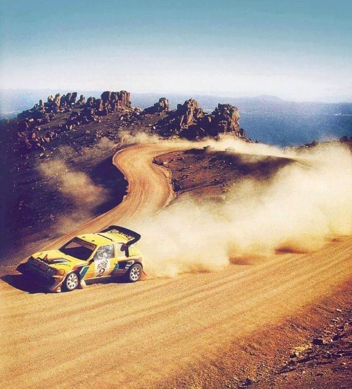 Photo Signée Ari Vatanen - Rallye WRC Peugeot Pikes Peak - Autographe Années 80