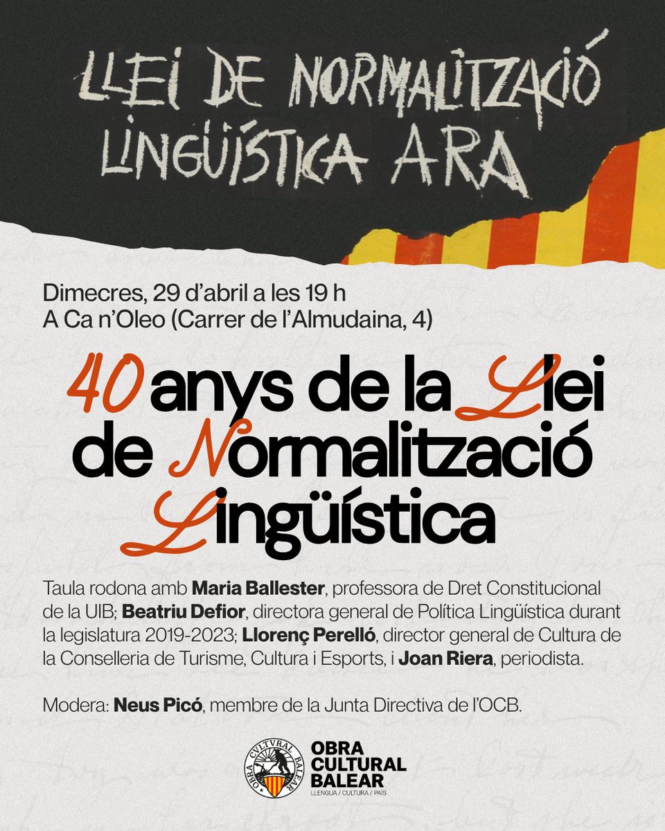 Obra Cultural Balear tweet media