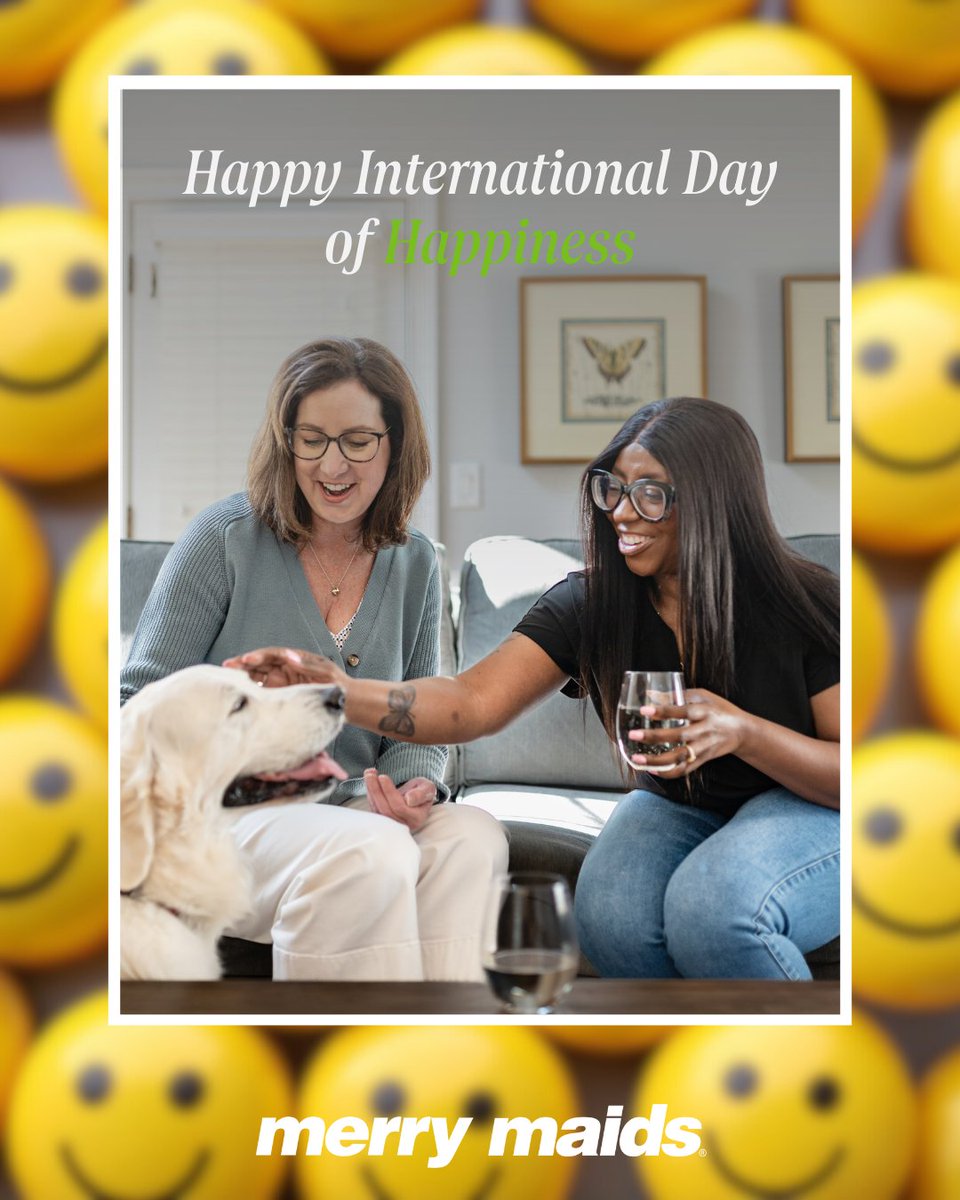 merrymaidsUK's tweet image. Happiness can start with a calm, clean space.

International Day of Happiness, made possible.

merrymaids.co.uk | 0800 0213072 | shop.merrymaids.co.uk

#MerryMaids #InternationalDayOfHappiness #MadePossible