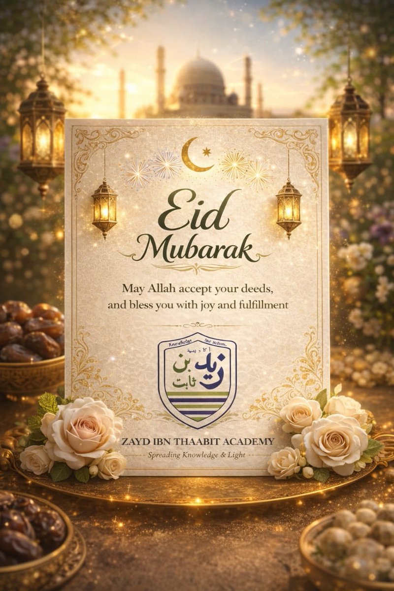 AbuHumayraah's tweet photo. Eid Mubarak 🤍
From Zayd Ibn Thaabit Academy

May Allah accept every act of worship and shower you with His mercy. https://t.co/k8f50J0KZx