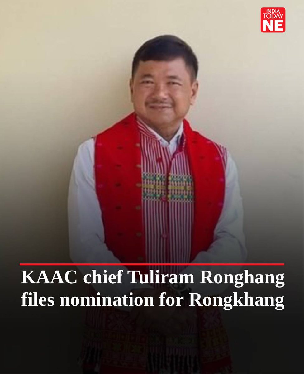 IndiaTodayNE's tweet image. Key candidates from the Bharatiya Janata Party filed their nomination papers at the District Commissioner’s Office in Hamren for the upcoming #Assam Assembly elections, marking a crucial step in the electoral process in West #KarbiAnglong.

Tuliram Ronghang, the Chief Executive