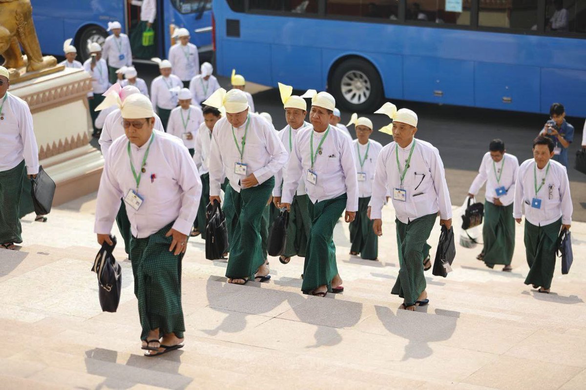 Images from the Pyidaungsu Hluttaw (Union Parliament) convened today, March 20.

#PyidaungsuHluttaw #UnionParliament #Myanmar #Hluttaw