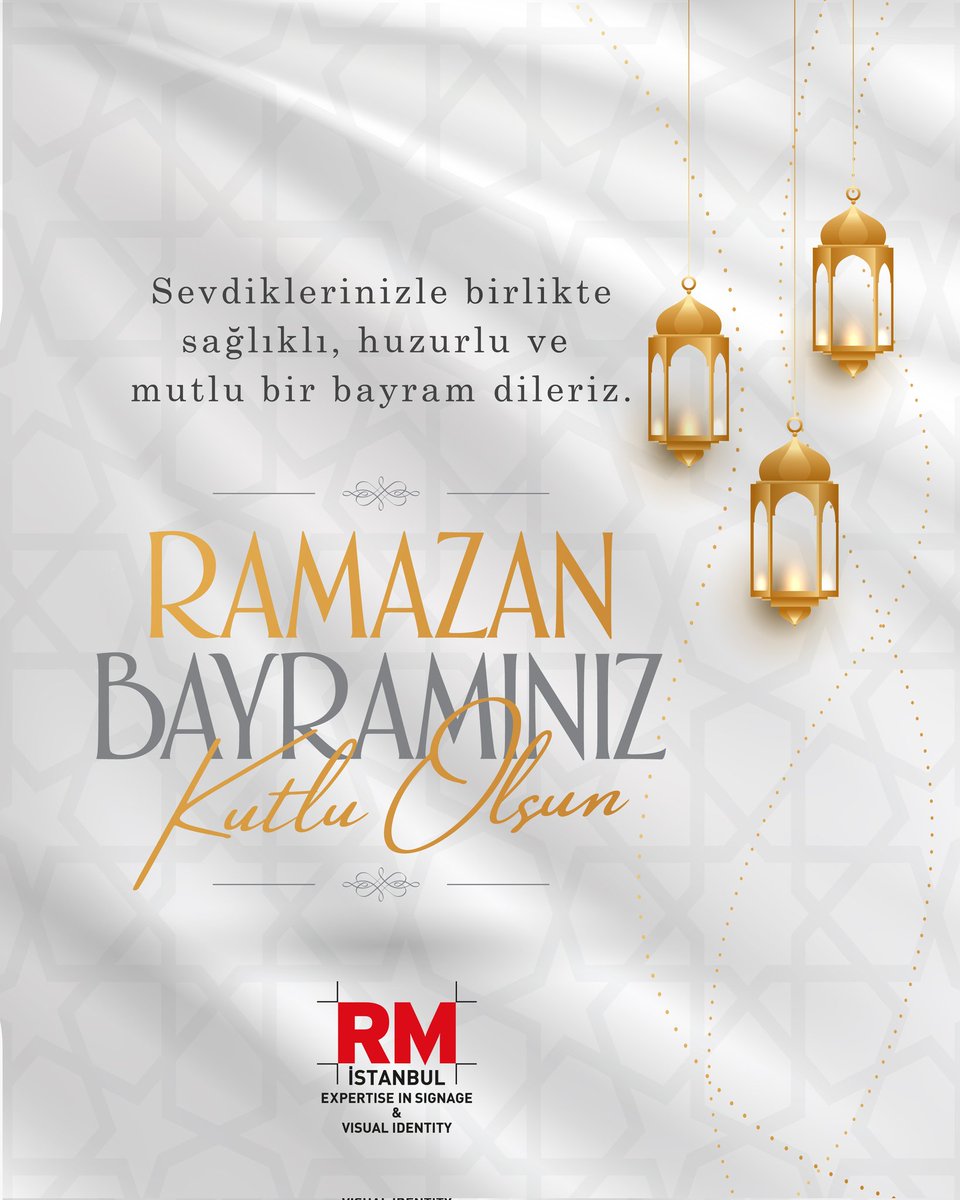 RMIstanbul's tweet photo. Sevdiklerinizle birlikte sağlıklı, huzurlu ve mutlu bir bayram geçirmeniz dileğiyle... https://t.co/sqZRfEuX61