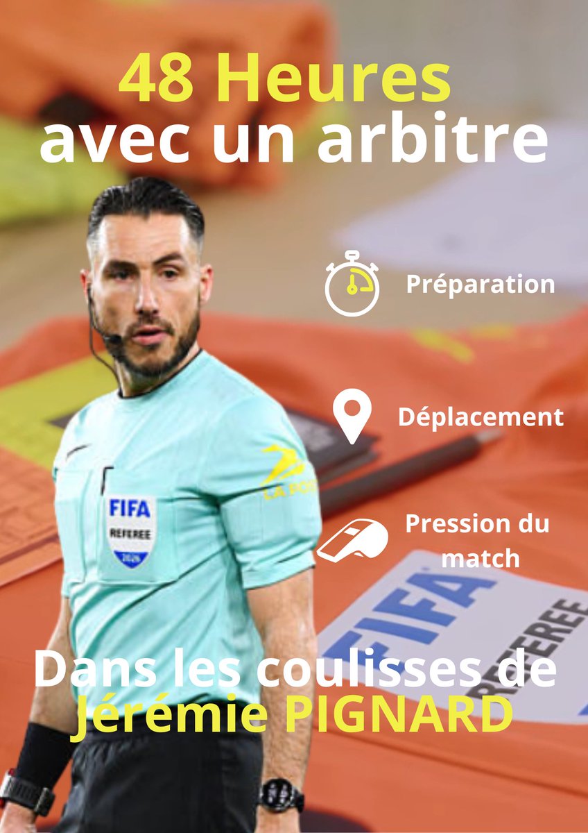 ArbitresSAFE's tweet photo. 🎥 48H dans la peau d’un arbitre

Immersion avec Jérémie Pignard : préparation, briefings, déplacements, pression… jusqu’aux décisions prises en une fraction de seconde sur le terrain ⚽👨‍⚖️
👉 https://t.co/nEicotuvwU
#Arbitrage #Football #Referee https://t.co/IZU7qWj1H9