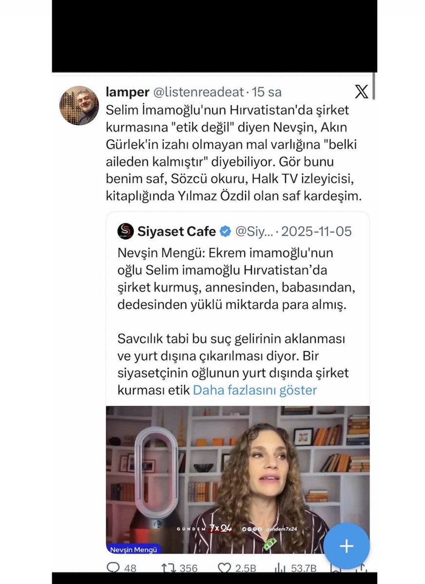 Muhafazakarlara on yıllarca “bidon kafa, akmal, makarnacı” dedikten sonra laikler :)