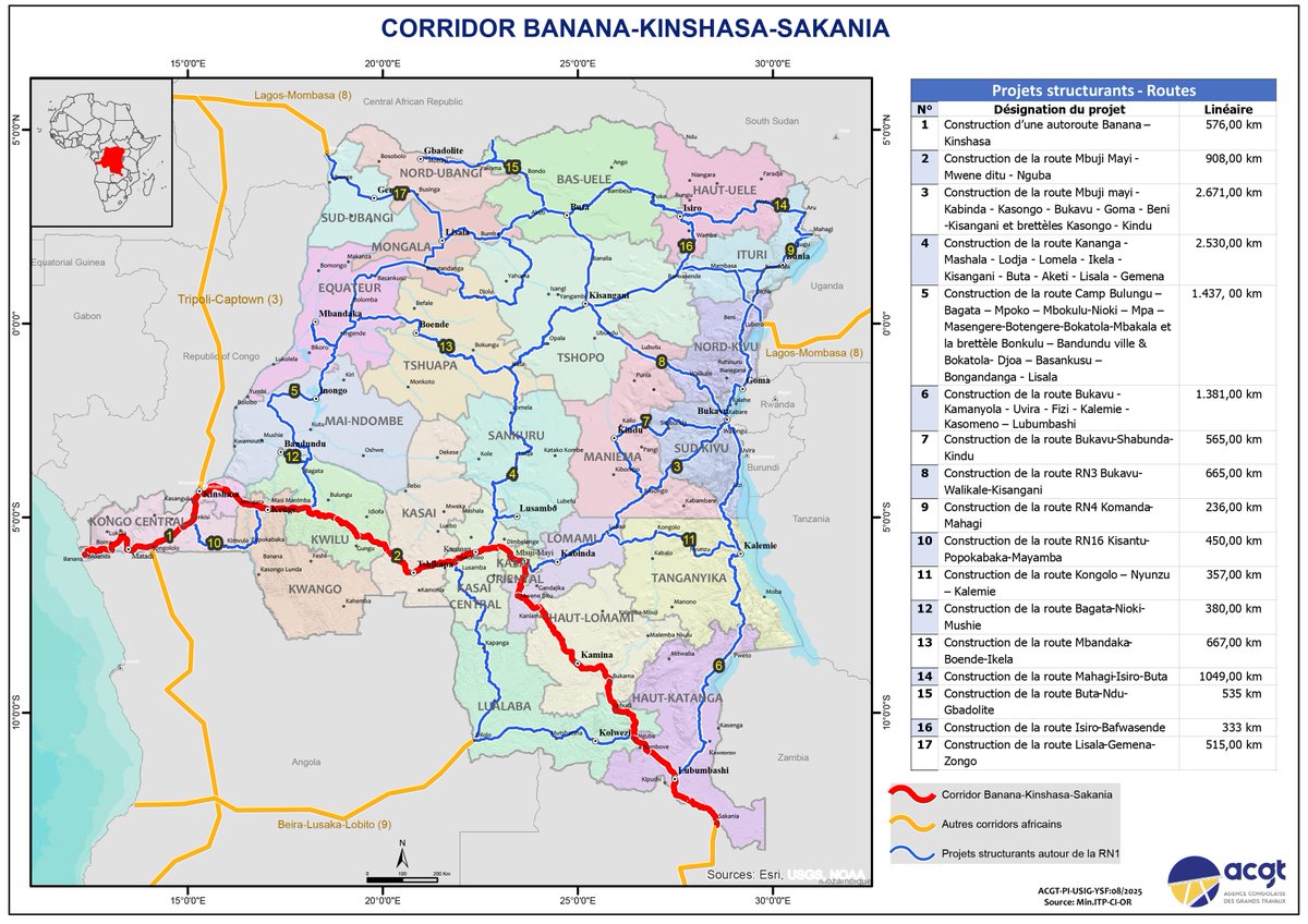Agence Congolaise des Grands Travaux (ACGT) tweet media