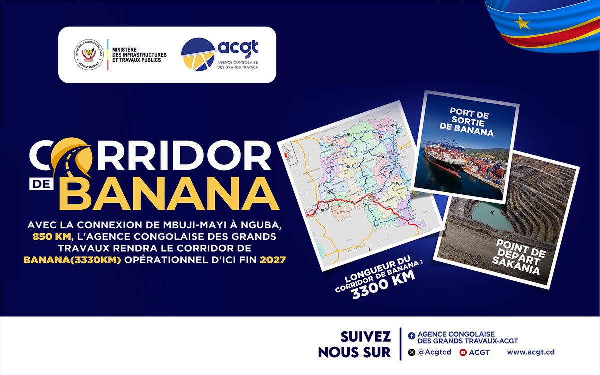 Agence Congolaise des Grands Travaux (ACGT) tweet media