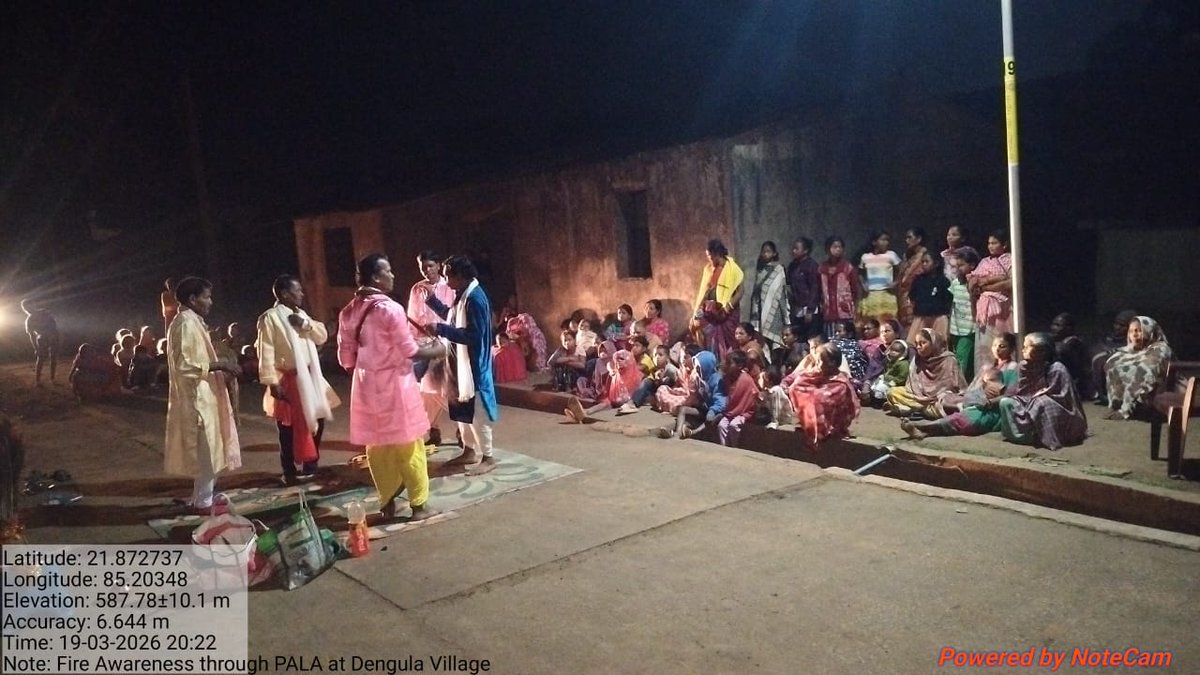 DfoBonai's tweet image. Forest Fire #Awareness campaign through traditional Pala conducted in Bahamba &amp;amp; Dengula villages, Dengula Section, Barsuan Range to spread the #message of fire prevention🎭🔥 
#Bonaiforestdivision 
@PCCFWL_Odisha @pccfodisha 
@Prem_CWLWOdisha 
@RourkelaRc79045