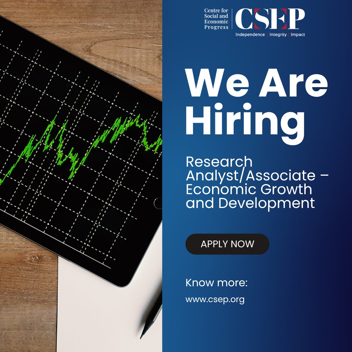 CSEP_Org's tweet image. We’re hiring at the Centre for Social and Economic Progress. 
Open role: Research Analyst / Associate – Economic Growth &amp;amp; Development 
Work on policy-relevant research across growth, trade, and industrial policy.
Apply: csep.org/job/research-a…
#JobAlert #EconomicData
