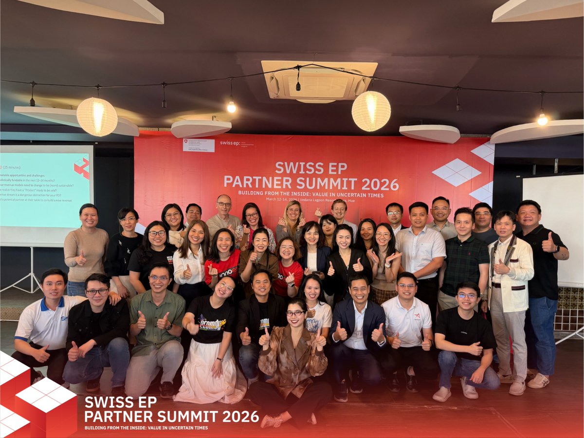 A_StarGroup's tweet photo. 🌟 A-STAR GROUP AT SWISS EP PARTNER SUMMIT 2026 

From March 12–14, 2026, Mr. @ThangNguyen229 - CEO & Co-Founder A-Star Group, participated in the 6th Swiss EP Partner Summit in Hue, alongside more than 26 organizations within Vietnam’s innovation ecosystem.

This year’s summit, themed “Building from the Inside: Value in Uncertain Times,” focused on how startups can strengthen internal capabilities, navigate market uncertainties, and enhance fundraising effectiveness.

By working closely with ecosystem partners, A-Star Group gained valuable market insights and refined its incubation and startup support model to improve fundraising success and drive sustainable growth across its portfolio.

Following the summit, A-Star Group had the honor of welcoming Ms. Malin Borg, Director of Swiss EP, and Mr. Hub Langstaff, Country Director of Swiss EP, to its office. The meeting provided an opportunity for deeper dialogue and further strengthened the strategic partnership between the two organizations.

A-Star Group believes that continued collaboration with international partners such as Swiss EP - Swiss Entrepreneurship Program will unlock new opportunities and contribute meaningfully to the long-term development of Vietnam’s innovation and startup ecosystem.

#AStarGroup #SwissEP #SwissEPVietnam #PartnerSummit2026 #BuildingFromTheInside #ValueInUncertainTimes