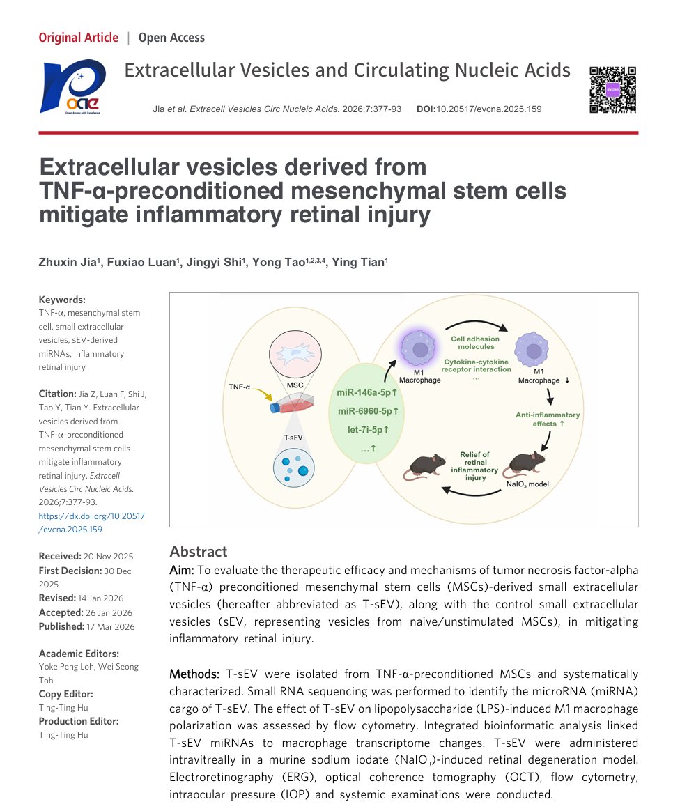 Extracellular Vesicles & Circulating Nucleic Acids tweet media