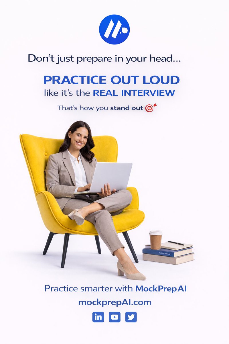 AchillzT's tweet photo. Don’t just prepare in your head,practice out loud like it’s the real interview! Stand out and practice smarter with Mockprep AI. 🚀
👉 https://t.co/3zQIgt1R03

#InterviewPrep #CareerGrowth #MockprepAI #PracticeSmart #JobReady https://t.co/OkocjphIfz