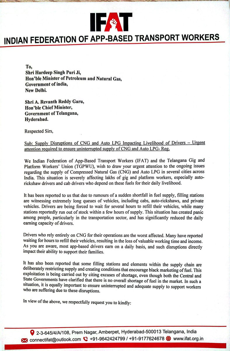 Indian Federation Of App Based Transport Workers tweet media