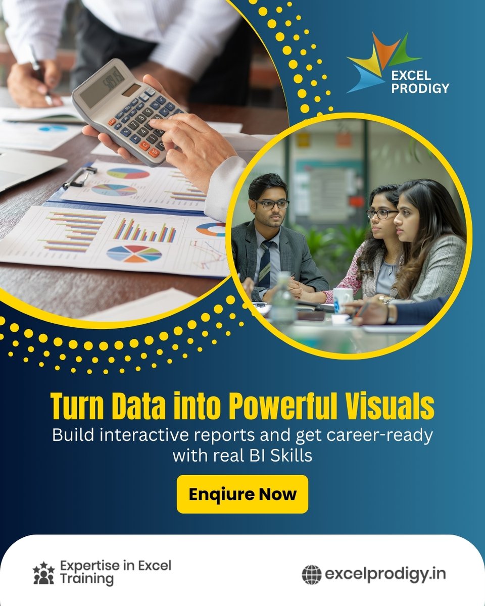 excelprodigy's tweet photo. Turn your data into powerful visuals with advanced Excel skills

Build interactive reports and boost your career

Enquire now and level up your data game :
https://t.co/s15WC91Vxl

#Excel #Data #BI #Analytics #ExcelCourse #Upskill #CareerGrowth https://t.co/KXJkTraM0P