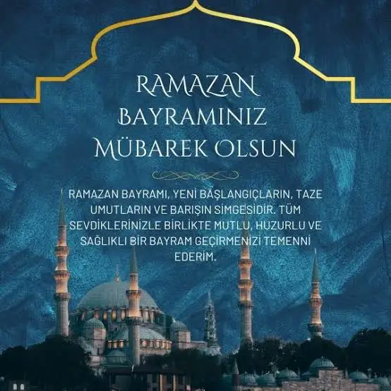 Ramazan Bayramınız Mübarek Olsun sevdiklerinizle birlikte daha nice sağlık mutluluk huzur dolu Bayramlar diliyorum değerli dostlar🥰🌹❤️