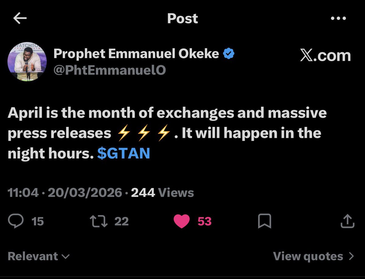 Prophet Joel Ogebe tweet media