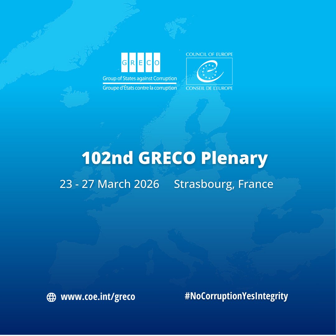 GRECO Council of Europe tweet media