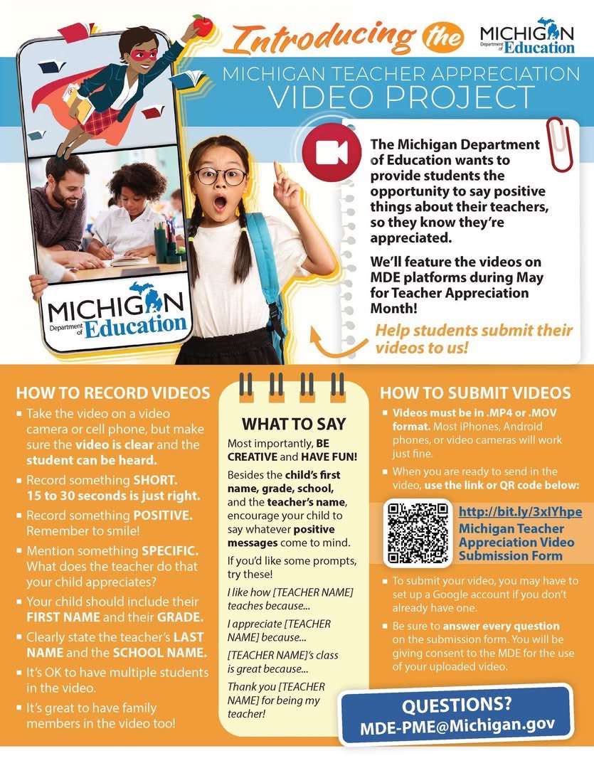 myLSPS's tweet image. 📚✨ Book = Big Smiles + Bigger Imaginations!

Congratulations, to Mrs. Bishoping, 5th grade teacher at @Rodgersrockets, for being chosen to be our 2025-2026 Macomb Reads Literacy  Ambassador: facebook.com/share/p/183fgD…. #myLSPS