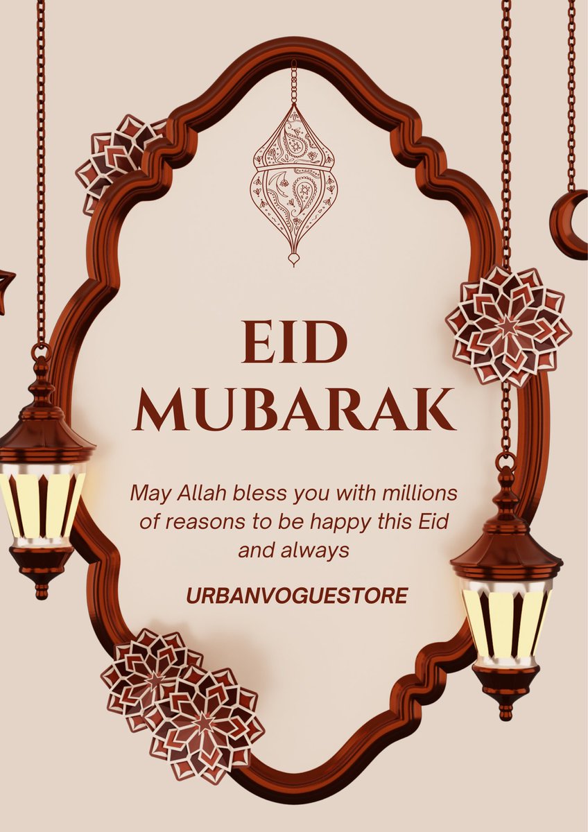 Eid Mubarak 🌙 

Wishing you and your loved ones a blessed, joyous, and peaceful celebration.