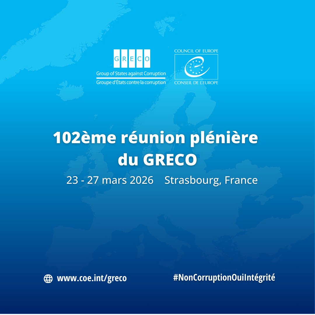 GRECO Council of Europe tweet media