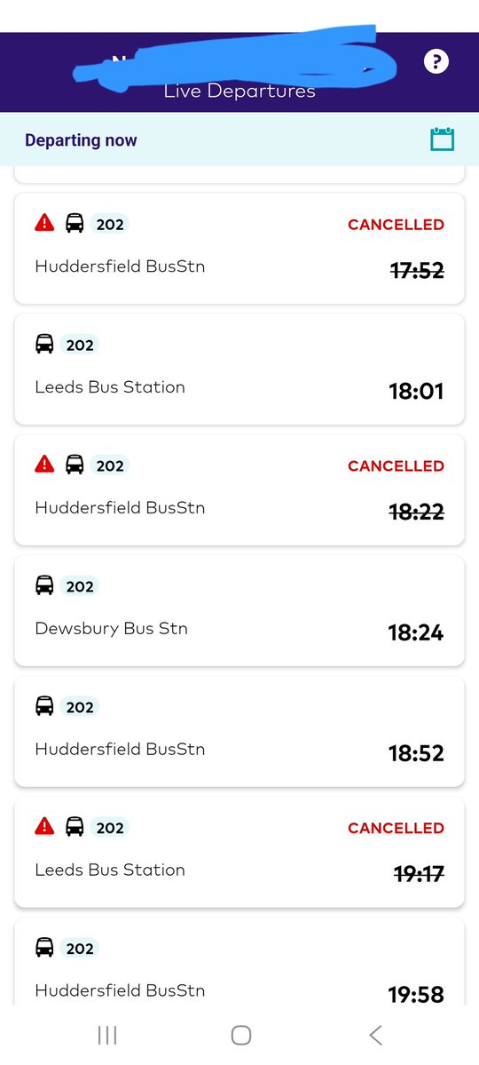 13 (THIRTEEN) 202 buses cancelled on my bus route today🙄

The powers that be say use public transport, how are North Kirklees residents even meant to get anywhere today

Of course nothing on <a href="/arrivayorkshire/">Arriva Yorkshire</a> X feed 

Does anyone care <a href="/kimleadbeater/">Kim Leadbeater MBE MP</a> <a href="/MayorOfWY/">Tracy Brabin, Mayor of West Yorkshire</a> 🙄🙄 absolute joke!