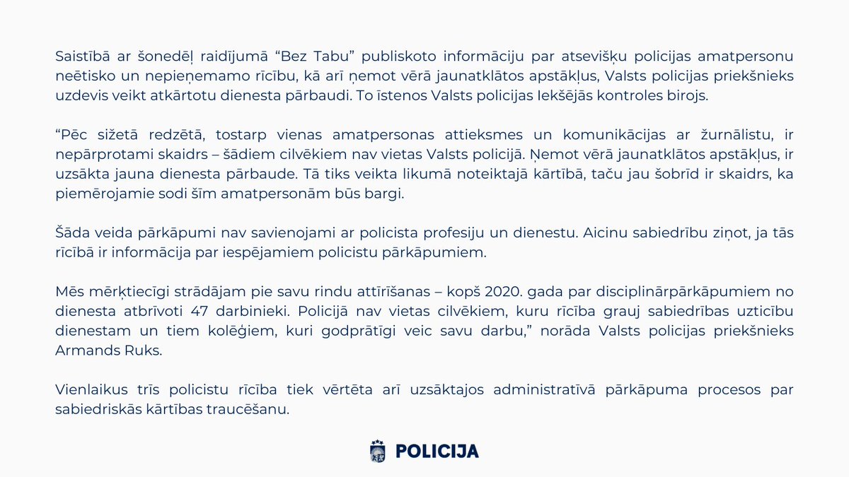 Valsts policija tweet media
