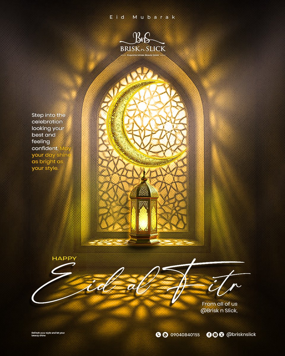 BrisknSlick's tweet photo. Eid Mubarak
May this Eid bring happiness, joy, Allah's blessings and love
#eid https://t.co/BJEfCNYSAj